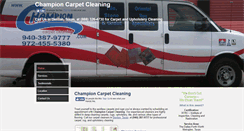 Desktop Screenshot of championcarpetcleaning.com